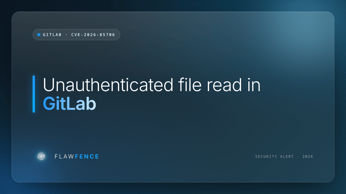 GitLab CVE-2026-85706: unauthenticated arbitrary file read (CVSS 10.0)